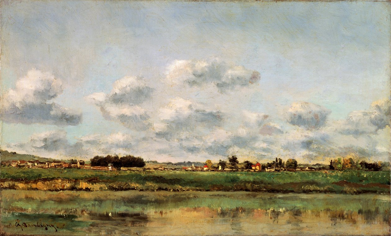Os bancos do Oise, 1859. de Charles Francois Daubigny