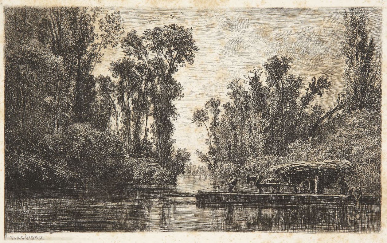 O ferry de Bezons de Charles Francois Daubigny