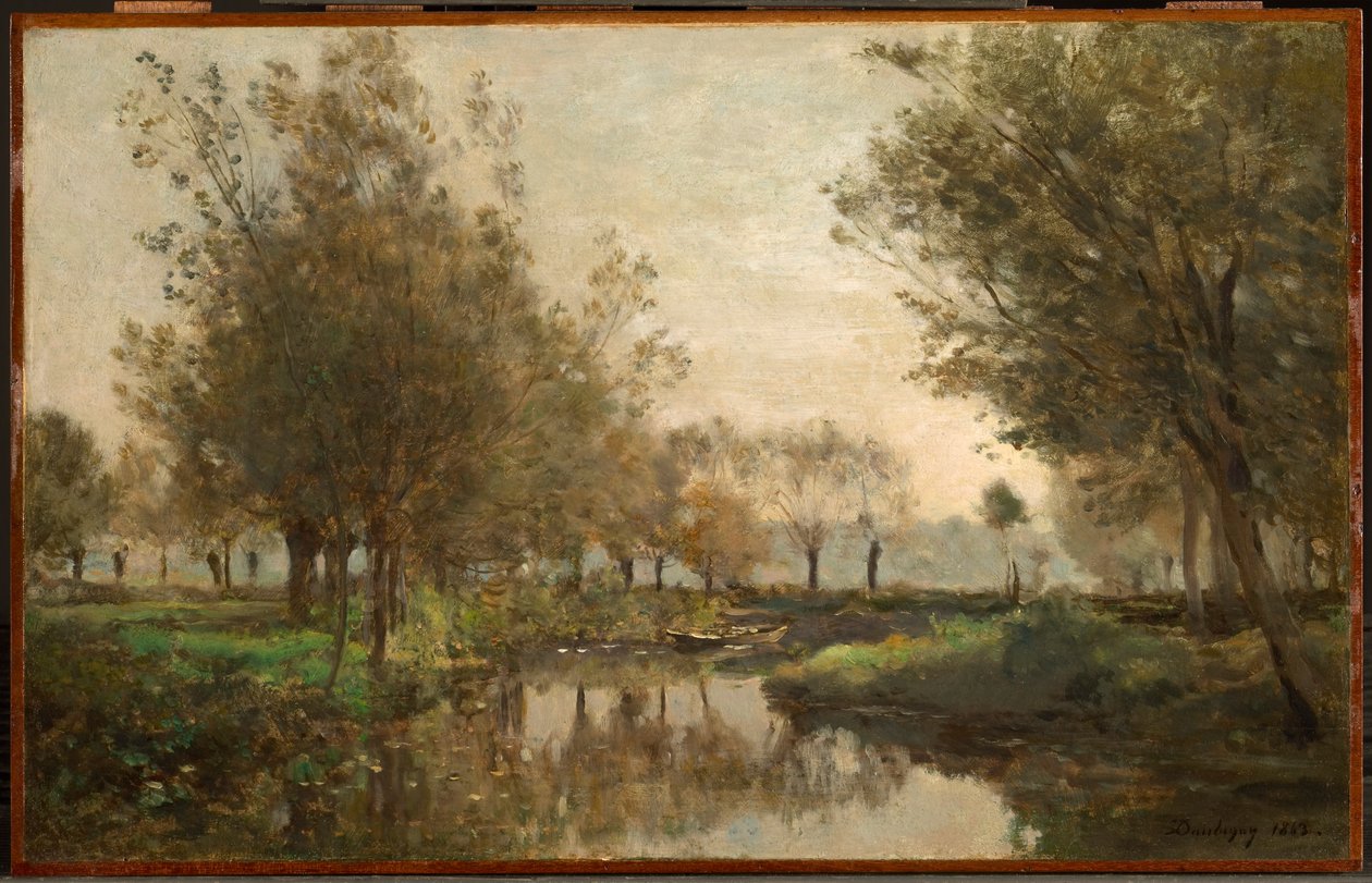 The Creek, 1863 de Charles Francois Daubigny