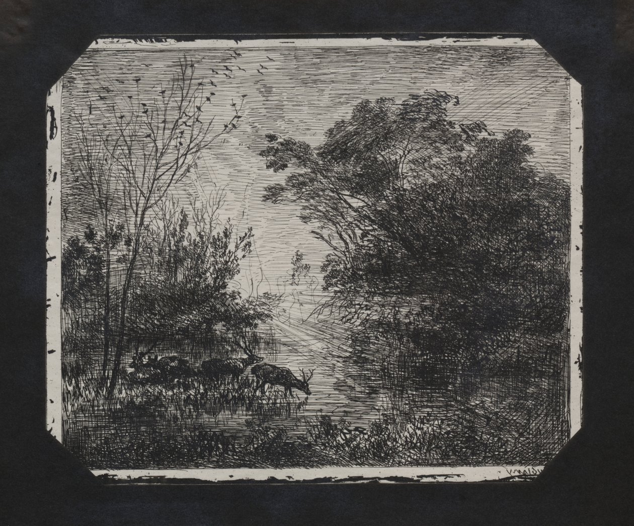O veado de Charles Francois Daubigny