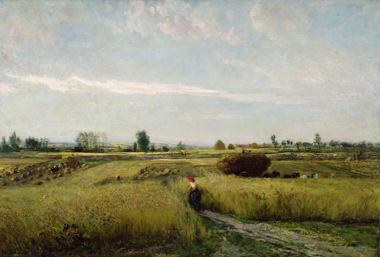 A colheita, 1851 de Charles Francois Daubigny