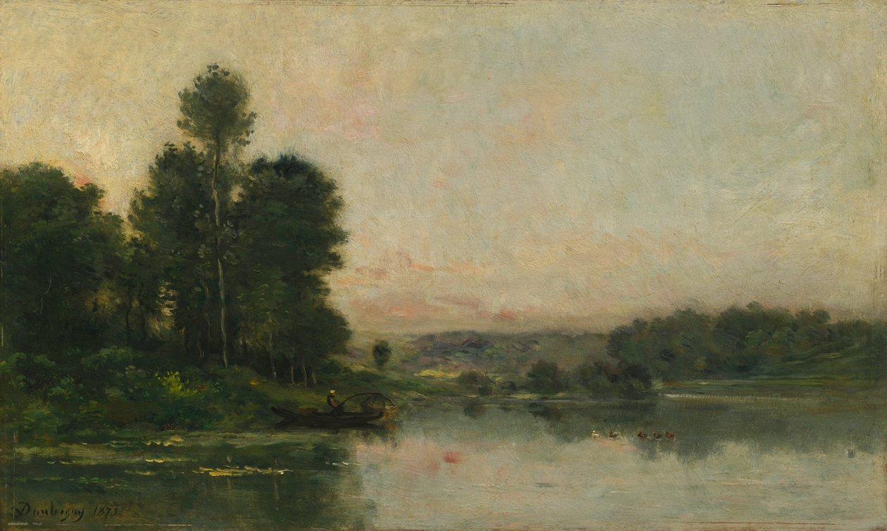 As encostas de Méry-sur-Oise, em frente a Auvers de Charles Francois Daubigny