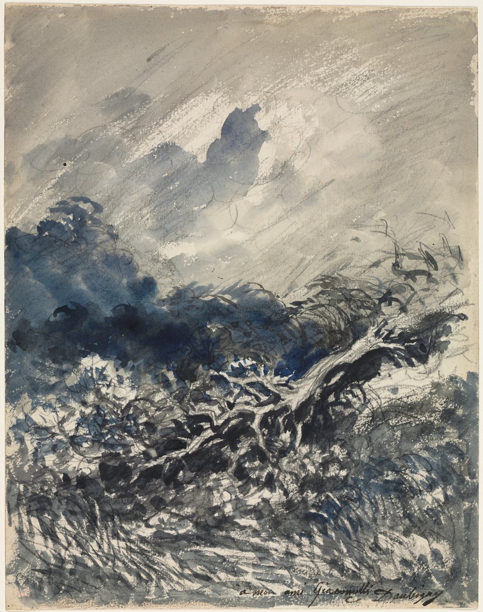 O carvalho e o junco de Charles Francois Daubigny