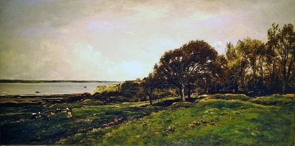 O Pré des Graves em Villerville de Charles Francois Daubigny