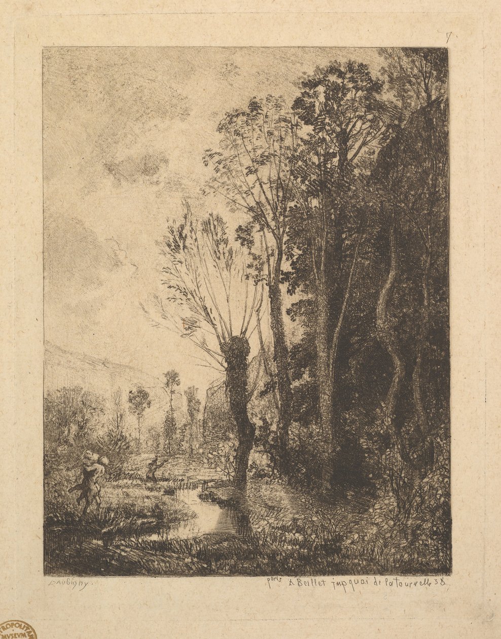 O Sátiro, 1850. de Charles Francois Daubigny