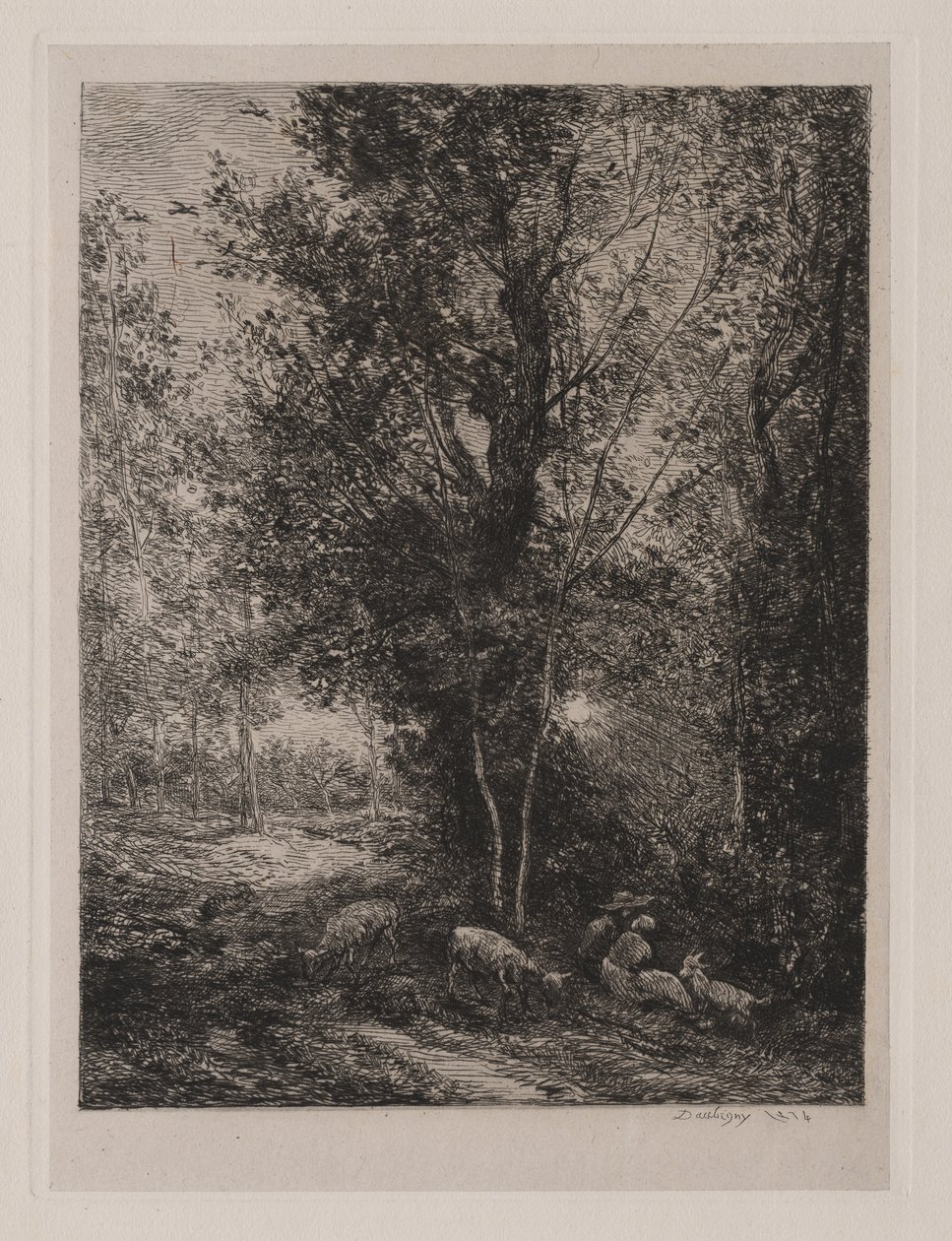 O Pastor e a Pastora de Charles Francois Daubigny