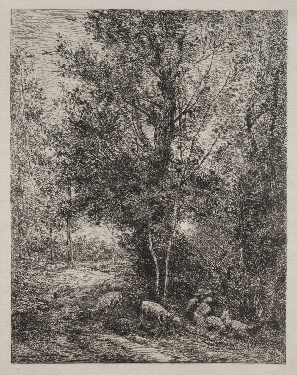 O Pastor e a Pastora de Charles Francois Daubigny