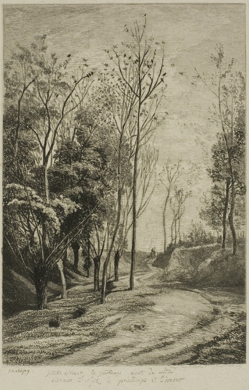 Os pequenos pássaros de Charles Francois Daubigny