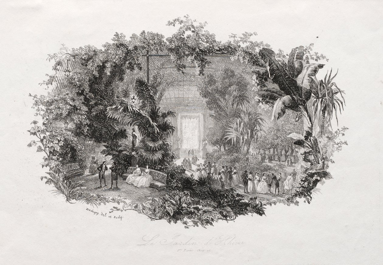 O jardim de inverno de Charles Francois Daubigny