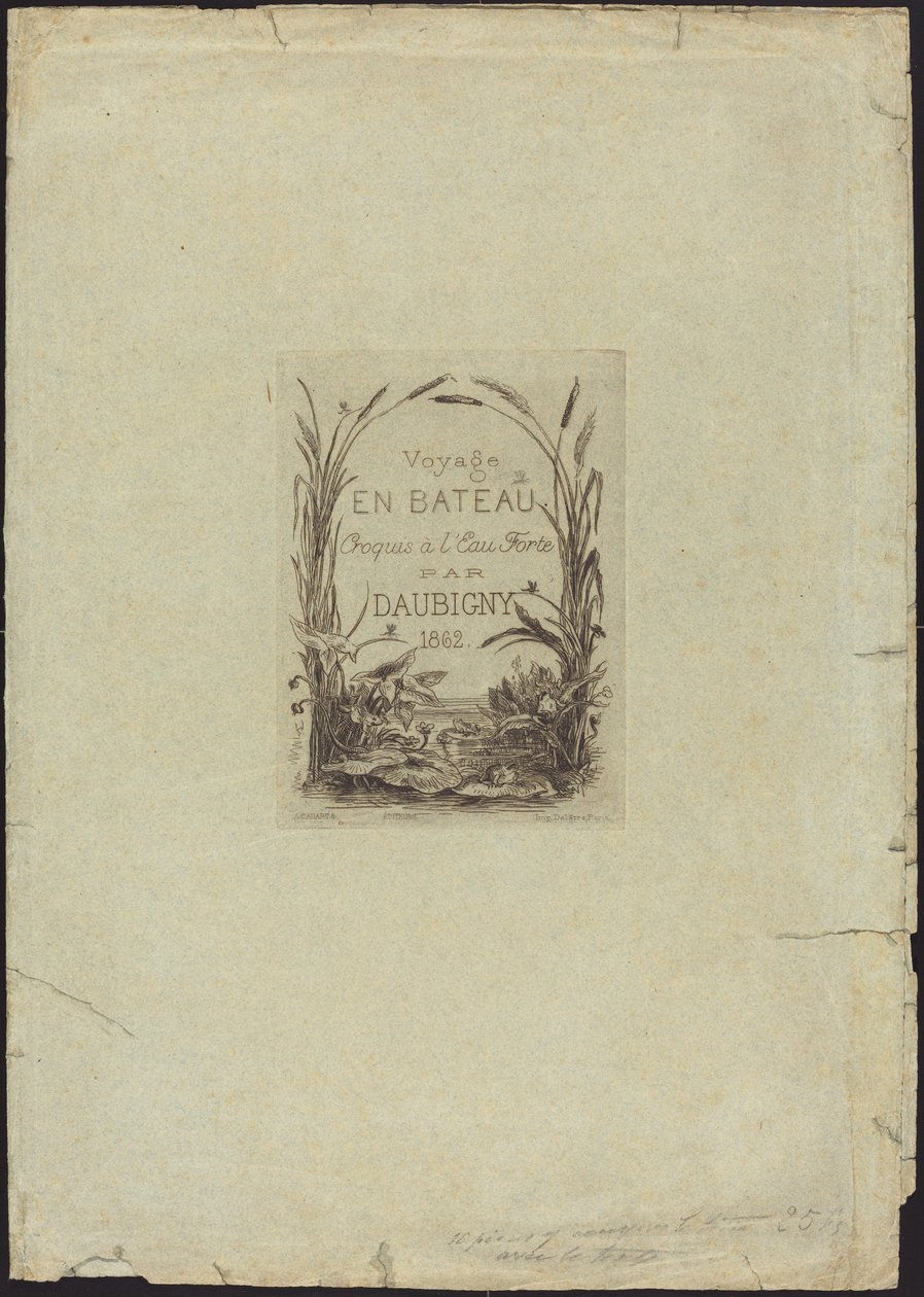 Wrapper para "Viagem de Barco" de Charles Francois Daubigny