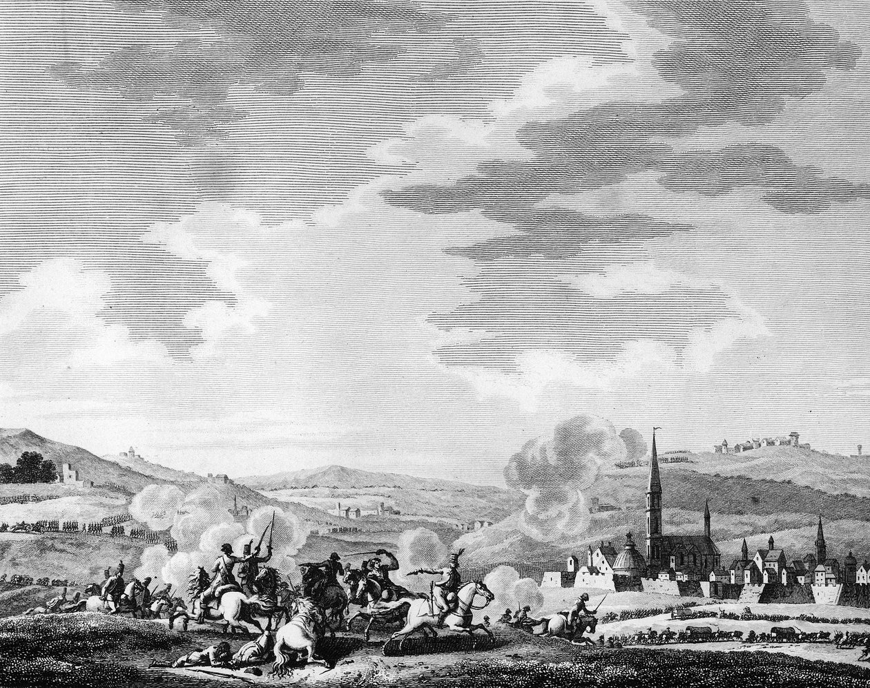 Revolução Francesa: Batalha de Nerwinden em 18 de março de Charles Francois Gabriel Levachez