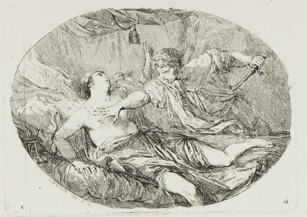 Tarquínio e Lucrécia de Charles Francois Hutin