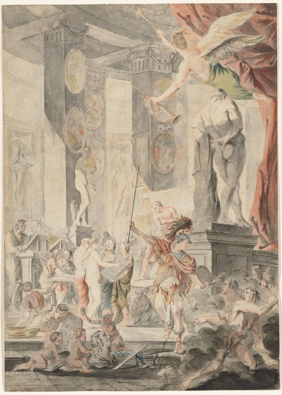 Para pintura, 1745-1746. de Charles Francois Hutin