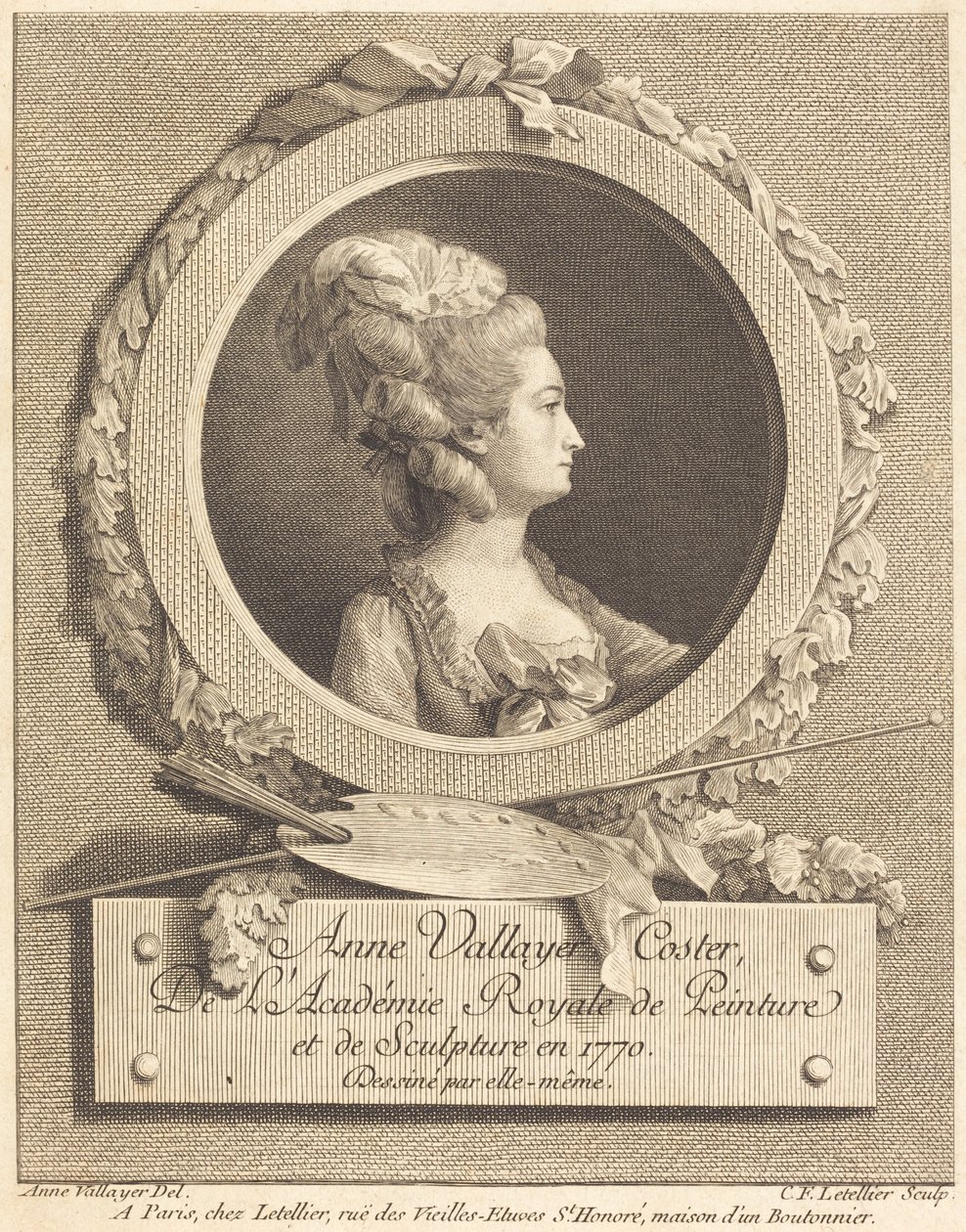 Anne Vallayer-Coster de Charles Francois Le Tellier after Anne Vallayer Coster