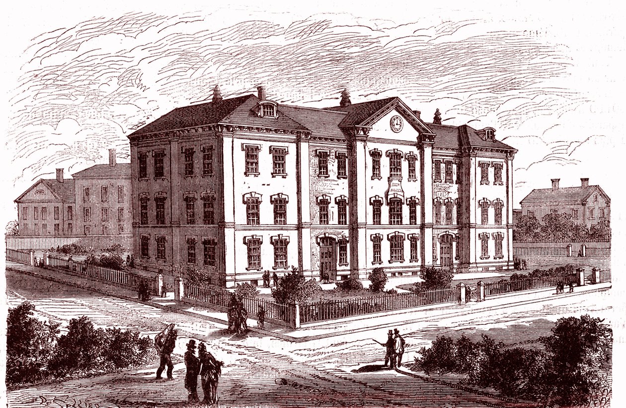 Escola Prescott em Boston de Charles Francois Sellier