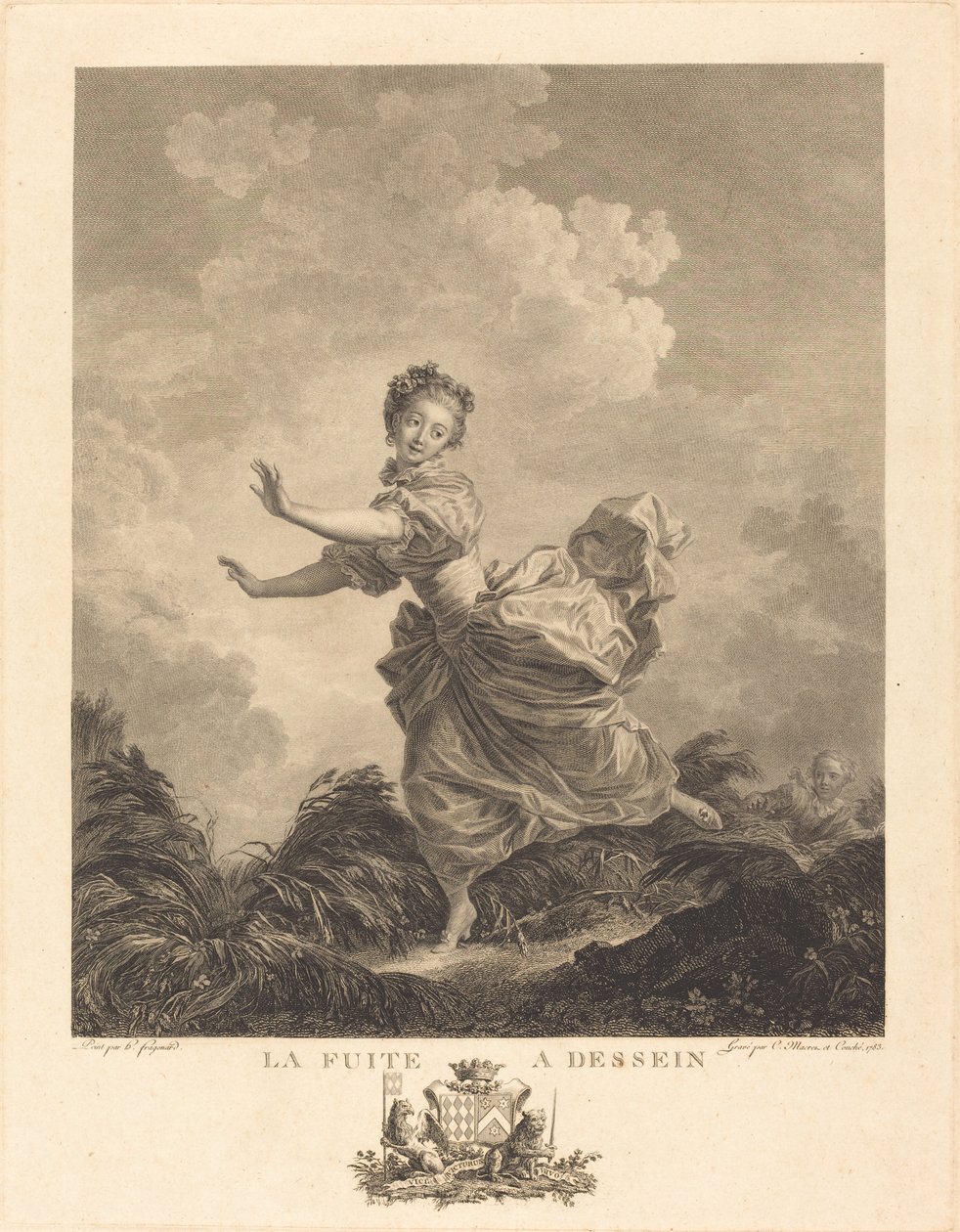 Vazamento de propósito de Charles François Adrien Macret and Jacques Couché after Jean Honoré Fragonard