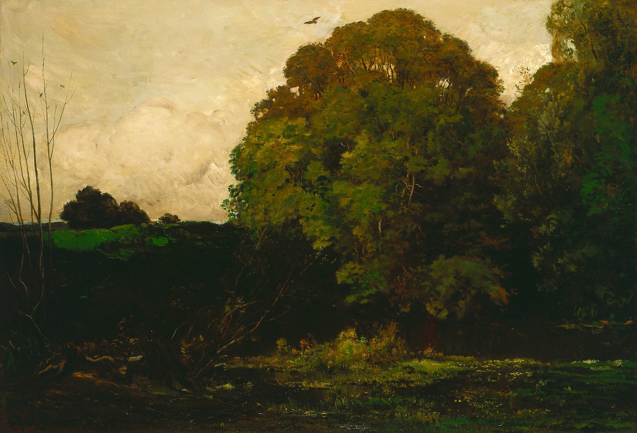 Uma lagoa no Morvan de Charles Francois Daubigny