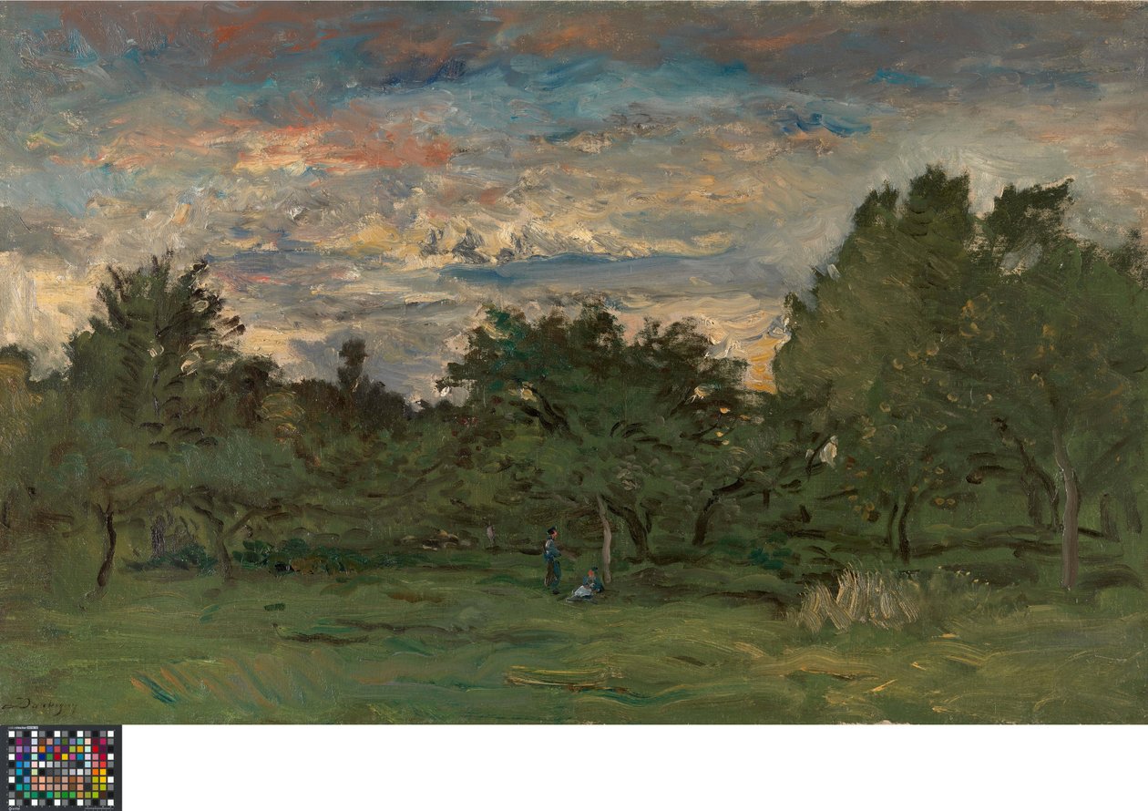Pomar à noite de Charles Francois Daubigny