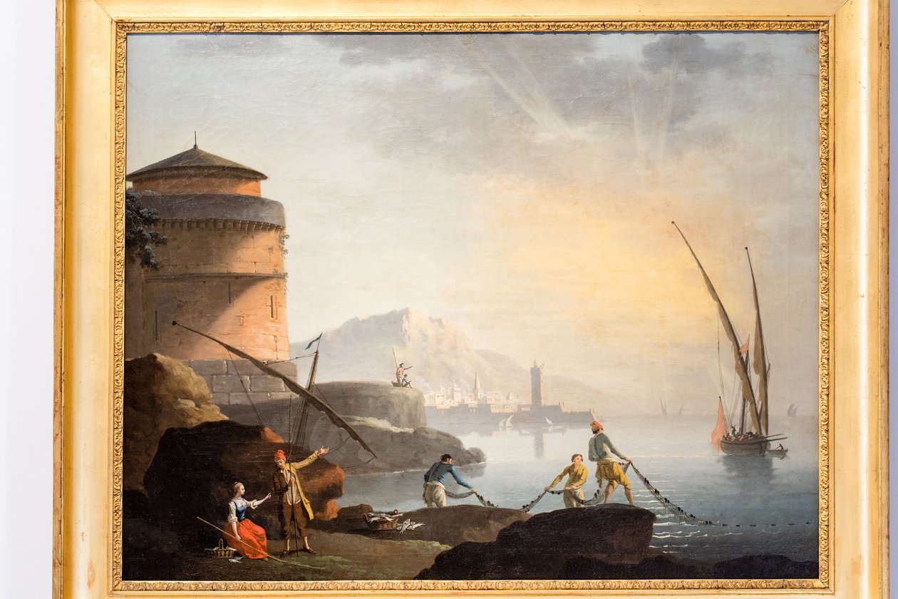 Paisagem marítima de Charles François Grenier de Lacroix