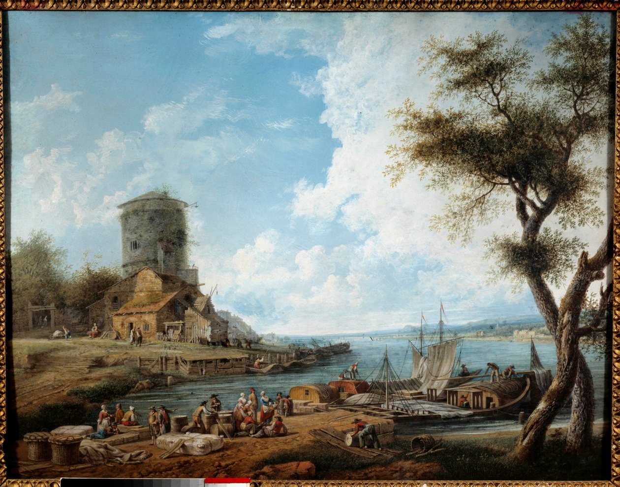 O Mosela, no século XVIII. Pintura de Charles Nivard (1739-1821) de Charles François Nivard