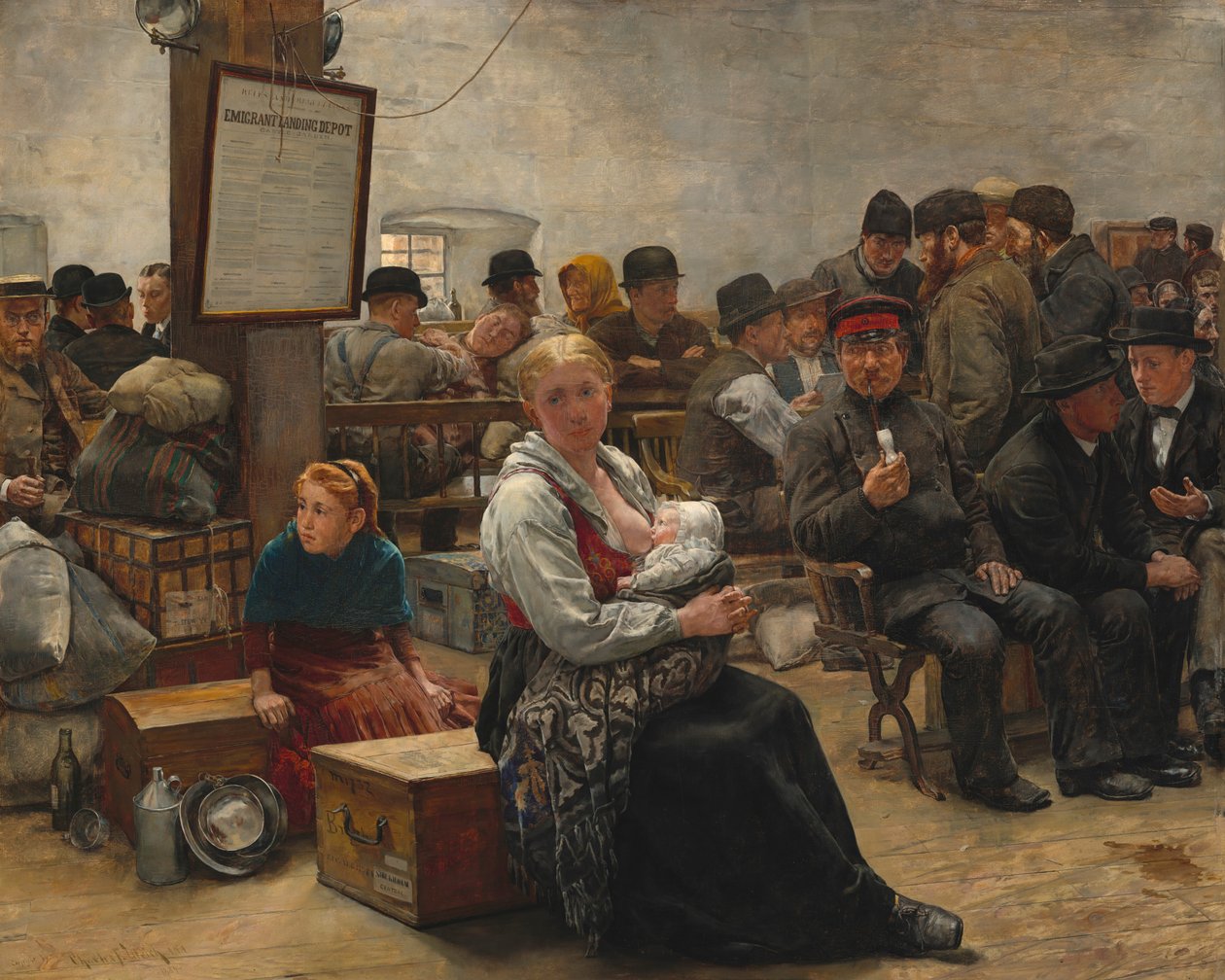 Na Terra da Promessa, Jardim do Castelo, 1884. de Charles Frederic Ulrich