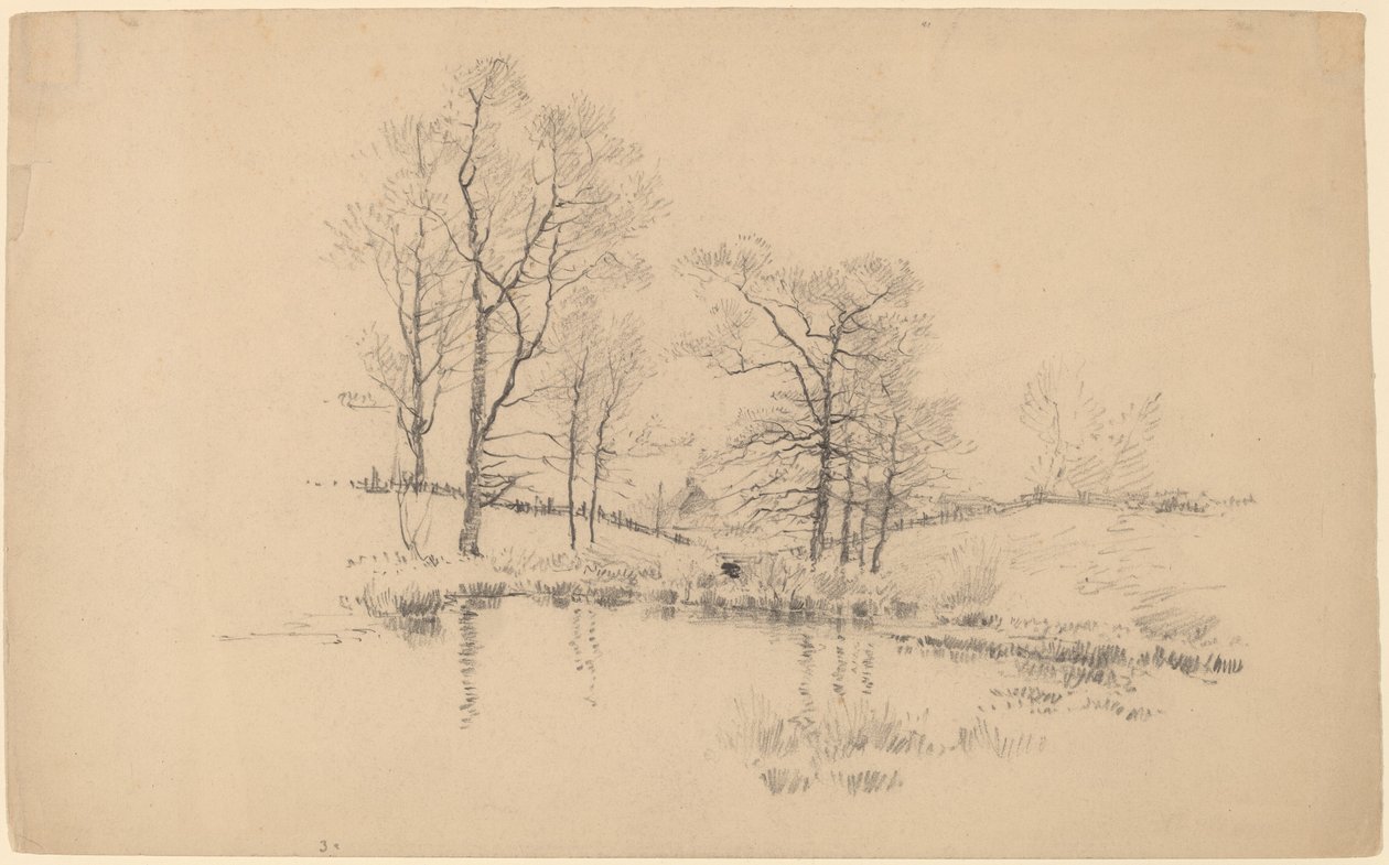 Meadow Pond, Nova York. de Charles Frederick William Mielatz