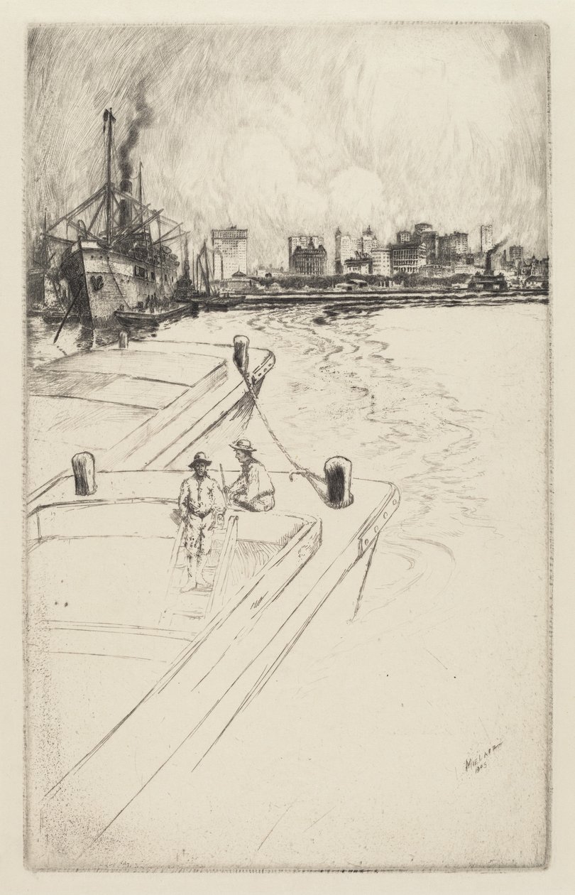 Nova York do porto de Charles Frederick William Mielatz