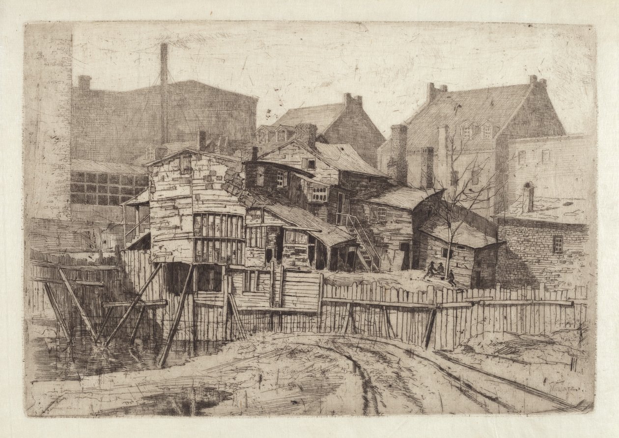 Sem título (Casa de Madeira na Cidade) de Charles Frederick William Mielatz