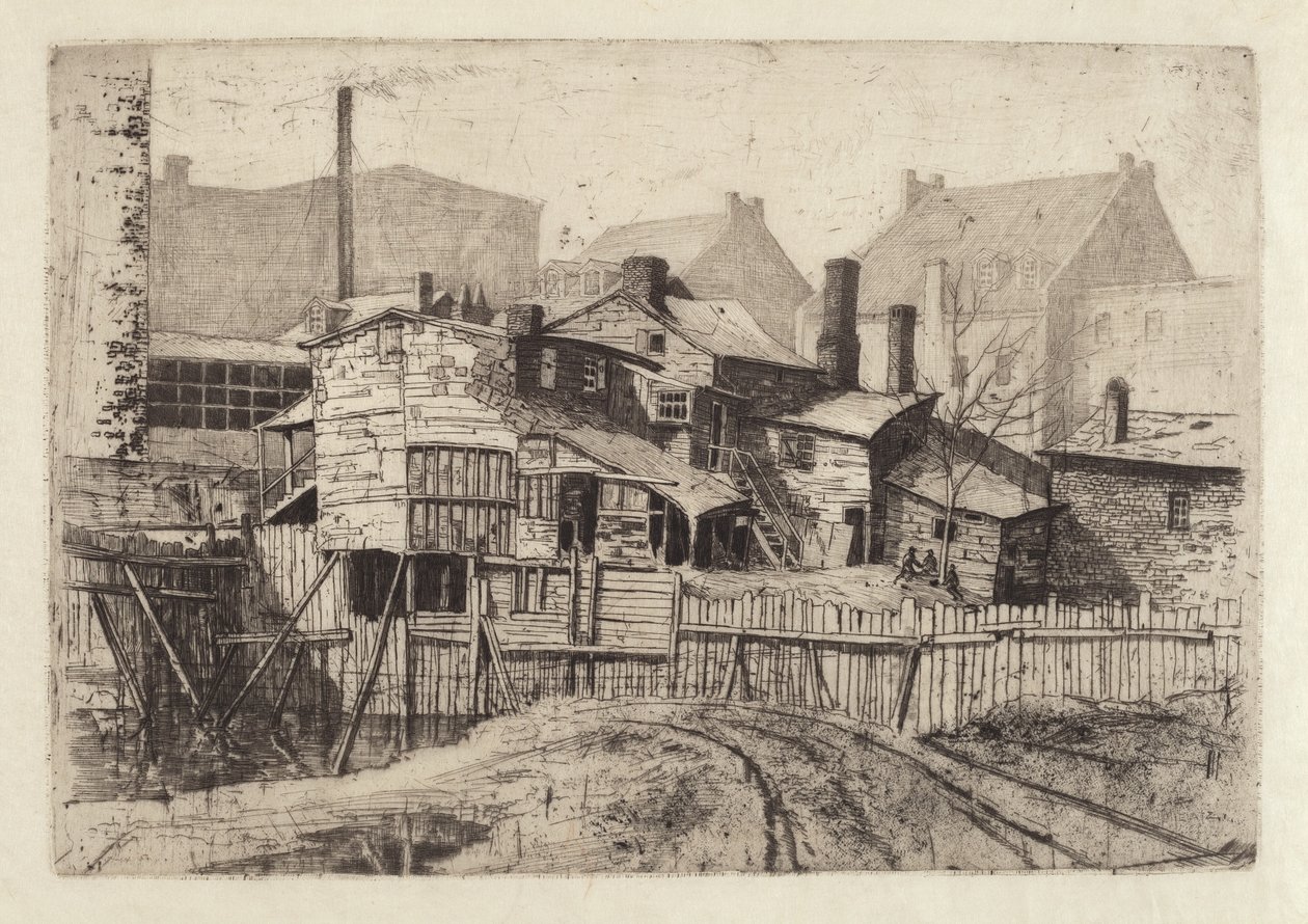 Sem título (Casa de Madeira na Cidade) de Charles Frederick William Mielatz