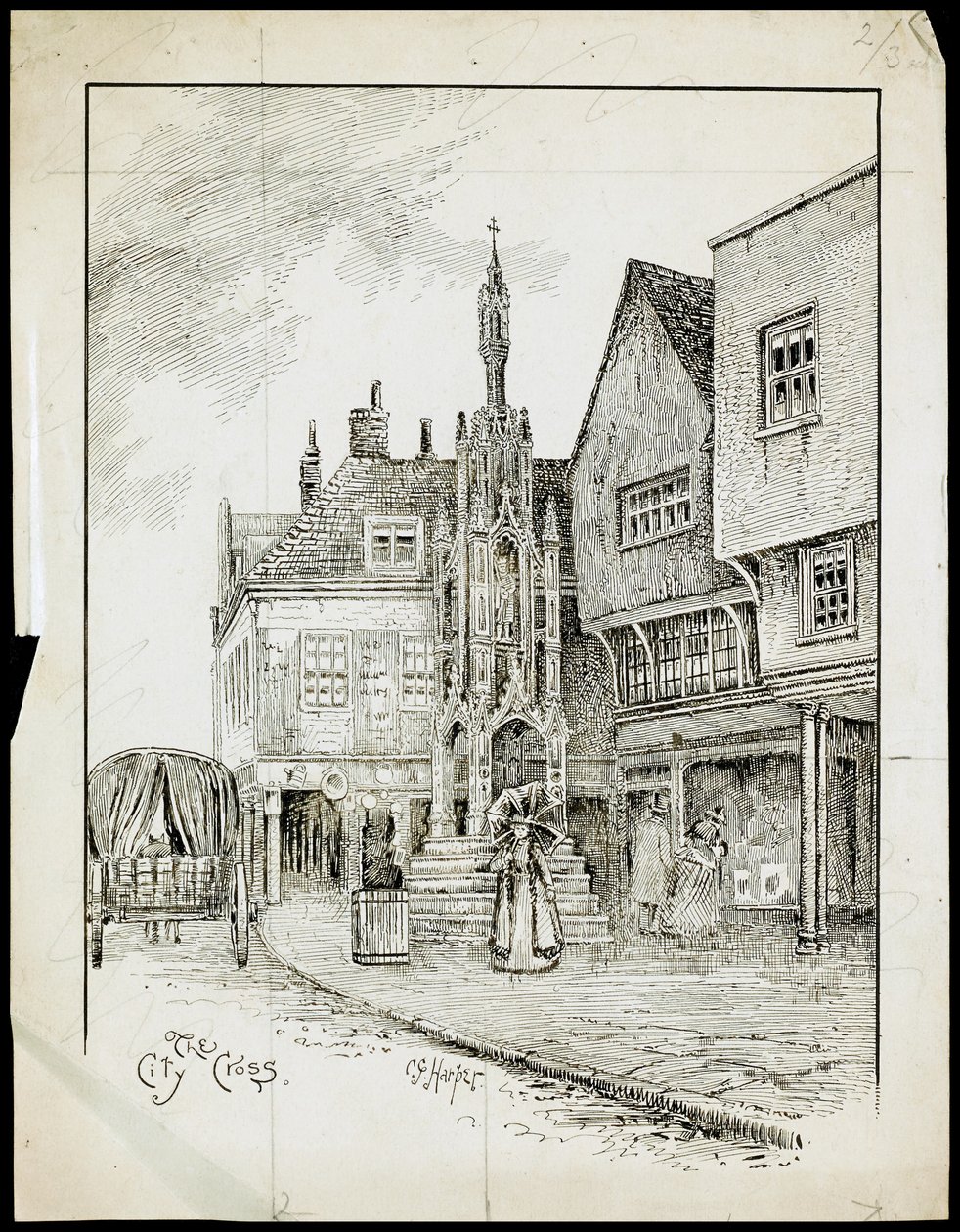 Butter Cross, High Street, Winchester, Hampshire de Charles George Harper