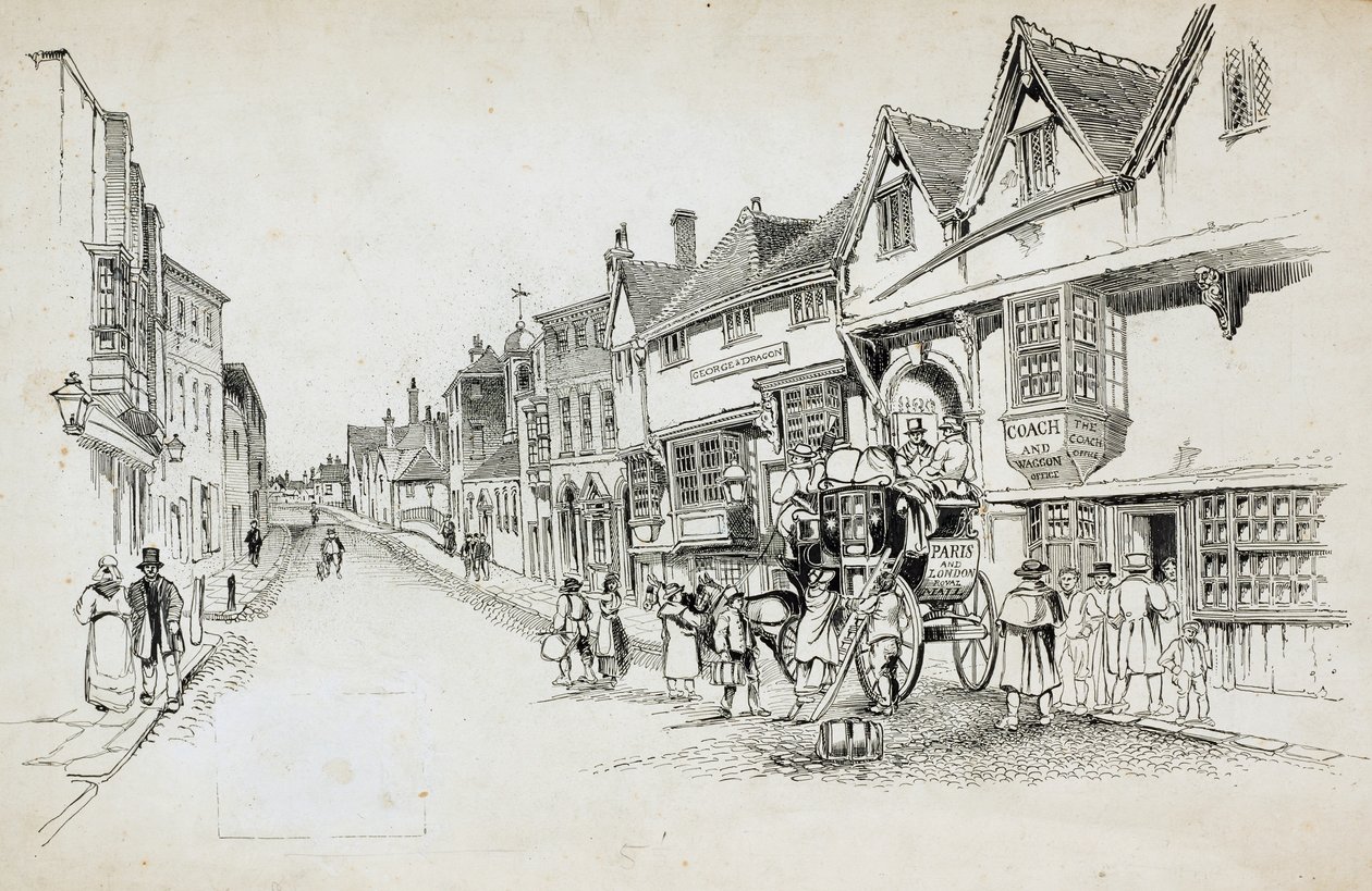 High Street, Canterbury, Kent de Charles George Harper