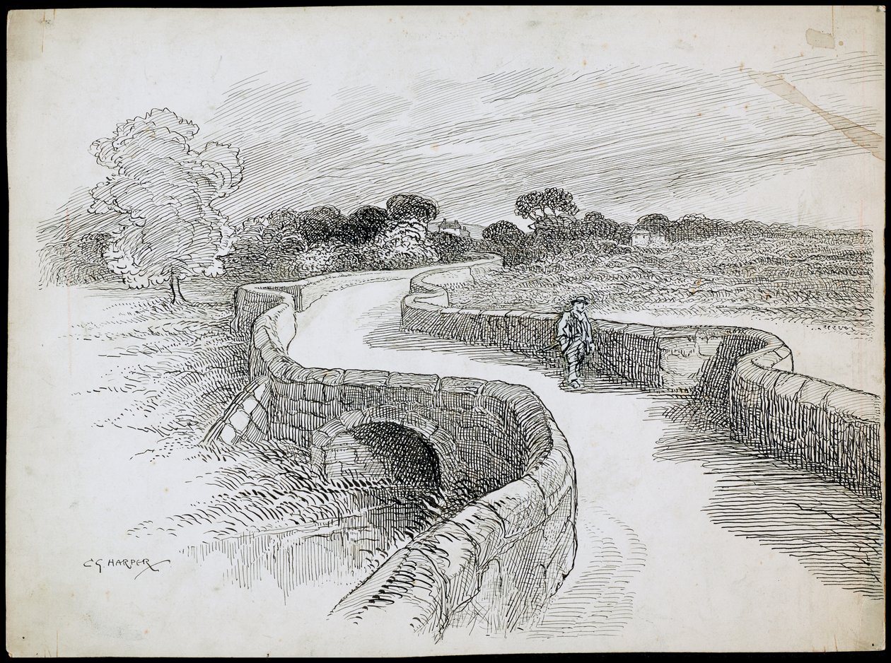 Swarkestone Bridge, Stanton By Bridge, Derbyshire de Charles George Harper
