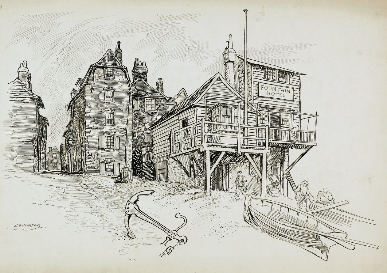 The Fountain Hotel, Deal, Kent, 1892-1933 de Charles George Harper