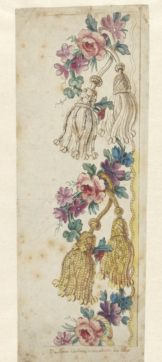 Desenho para uma Fronteira Bordada de Charles Germain de Saint Aubin
