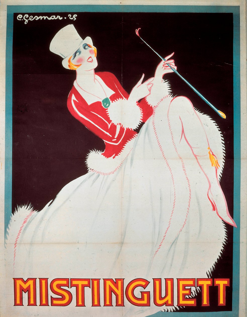 Cartaz de Mistinguett de Charles Gesmar
