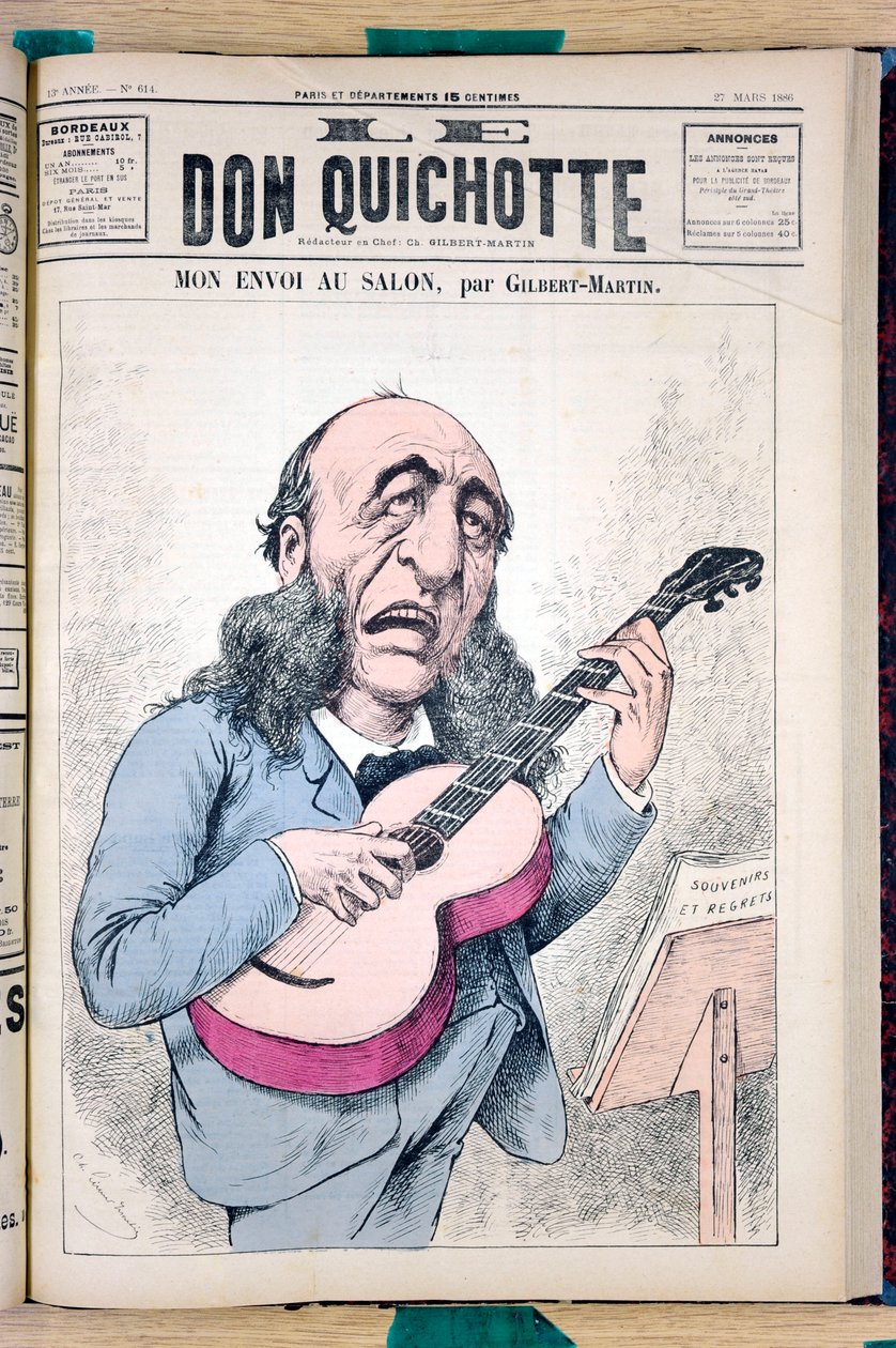 Capa do "Le Don Quixote", número 614, Satirique en Couleurs de Charles Gilbert Martin