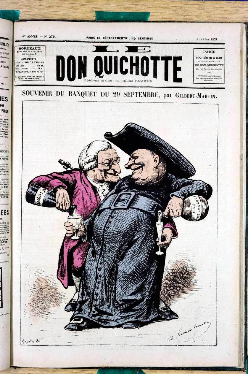 Capa do "Le Don Quixote", número 276, Satirique en Couleurs de Charles Gilbert Martin