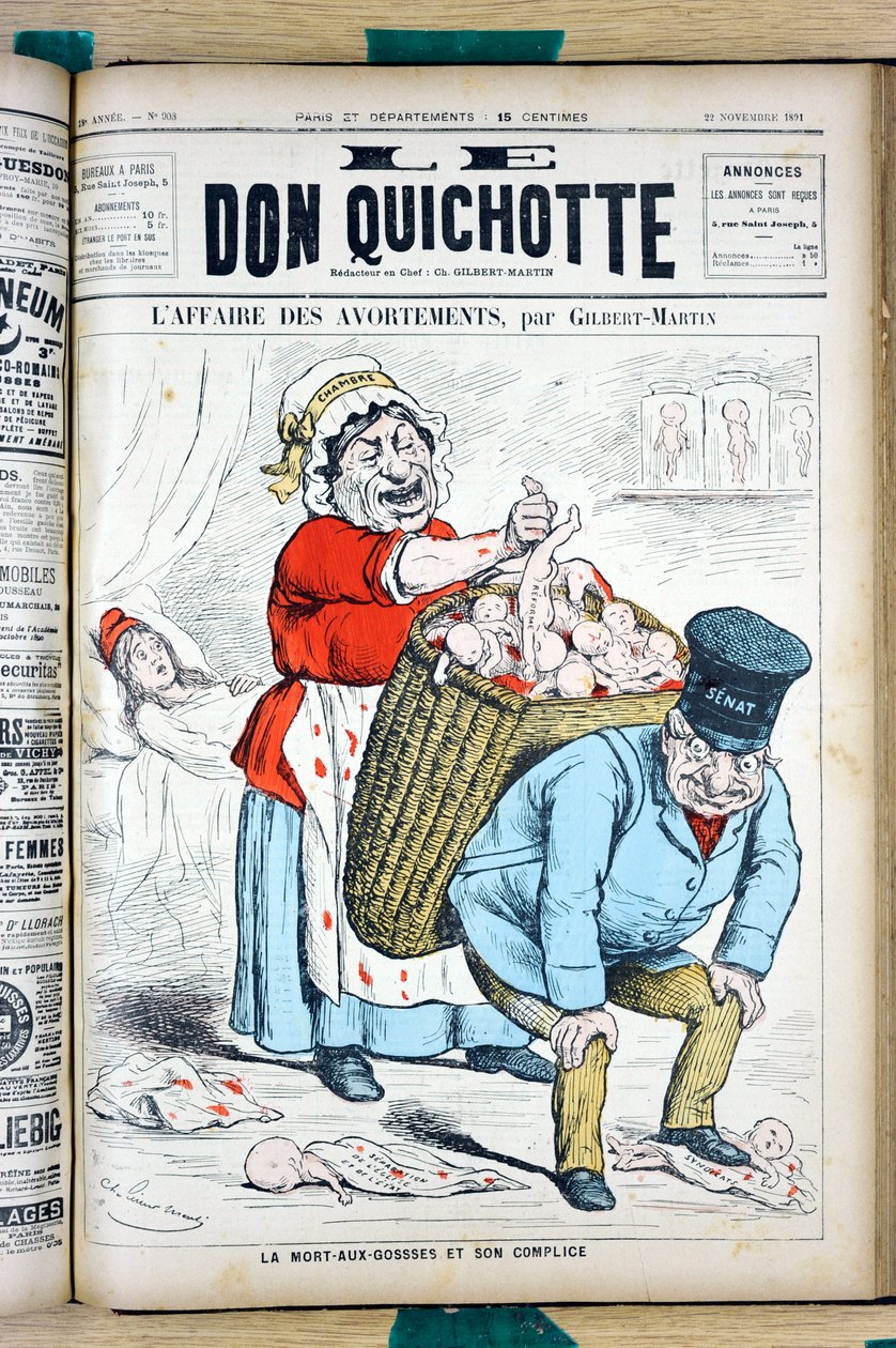 Capa do "Le Don Quixote", número 908, Satirique en Couleurs de Charles Gilbert Martin