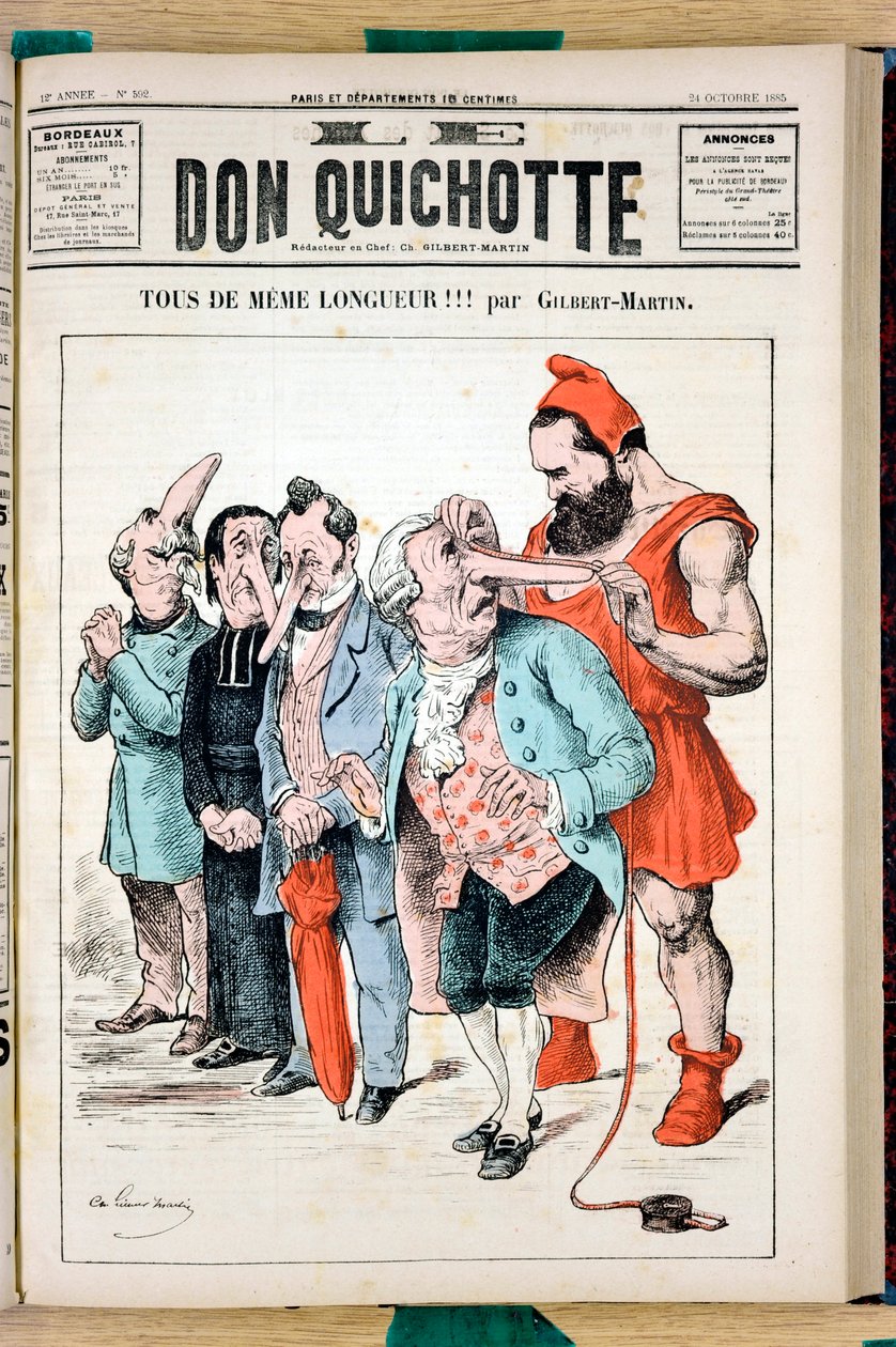 Capa de "O Dom Quixote", número 592, Satirical en Colours de Charles Gilbert Martin