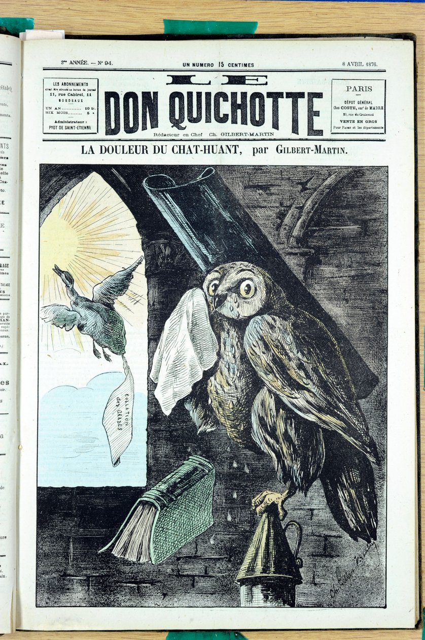 Capa de "O Dom Quixote", número 94, Satirical en Colours de Charles Gilbert Martin