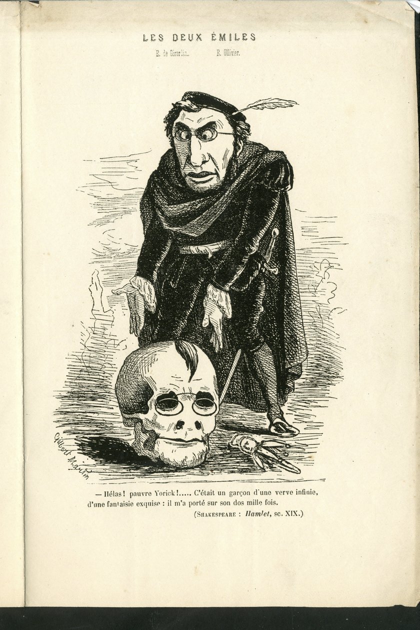 Ilustração de Charles Gilbert-Martin (1839-1905) em "Grimaces Contemporâneos". de Charles Gilbert Martin