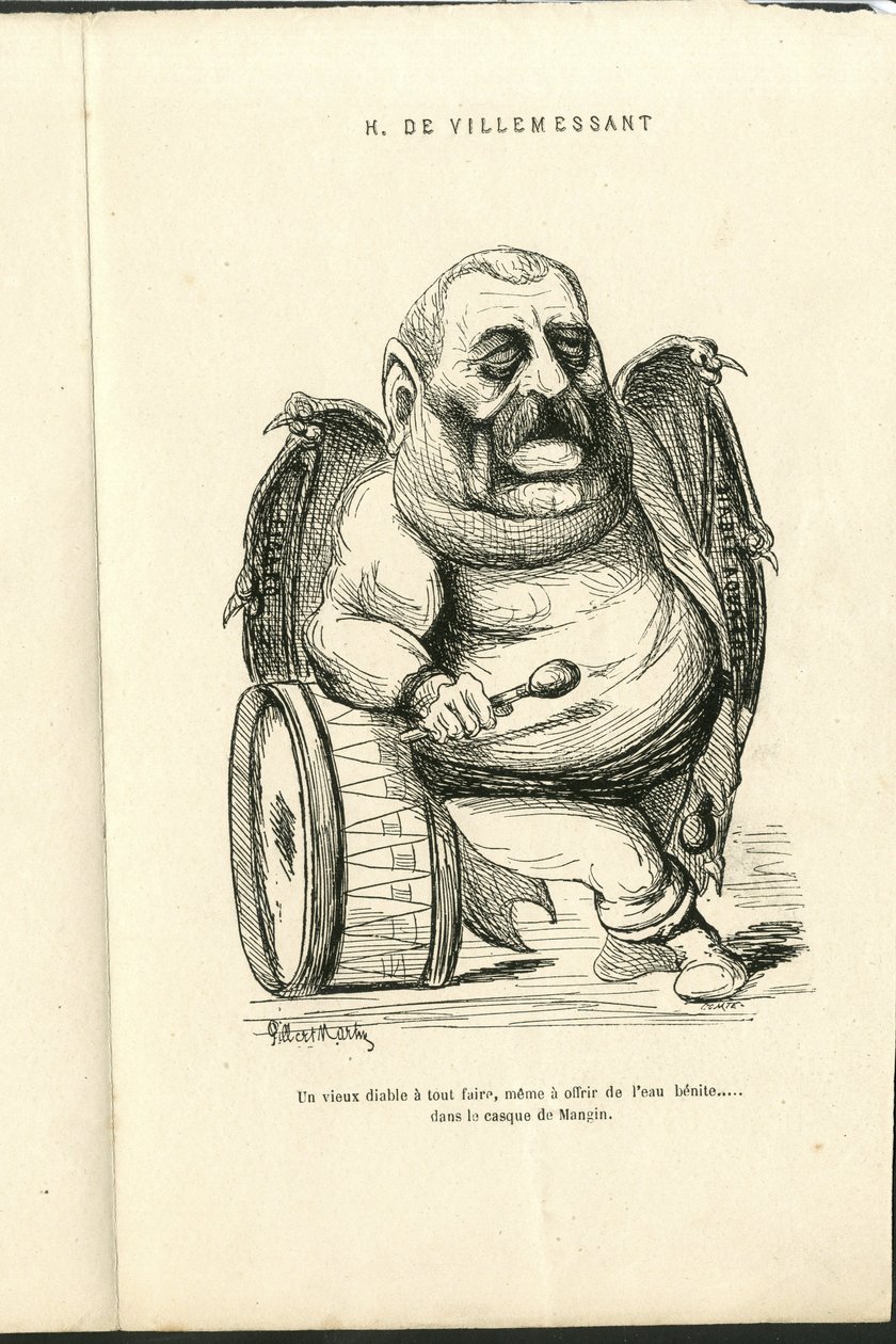 Ilustração de Charles Gilbert-Martin (1839-1905) em "Grimaces Contemporâneos". de Charles Gilbert Martin