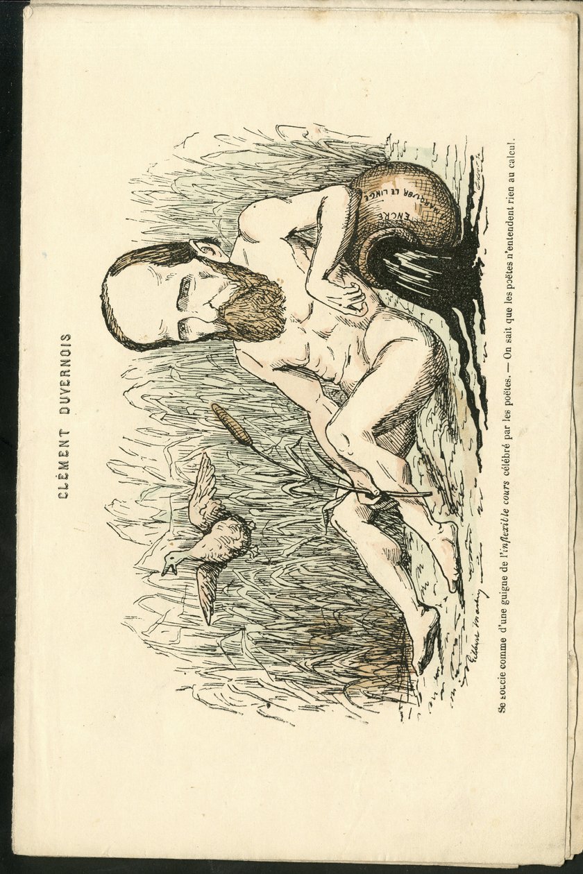 Ilustração de Charles Gilbert-Martin (1839-1905) em "Grimaces Contemporâneos". de Charles Gilbert Martin
