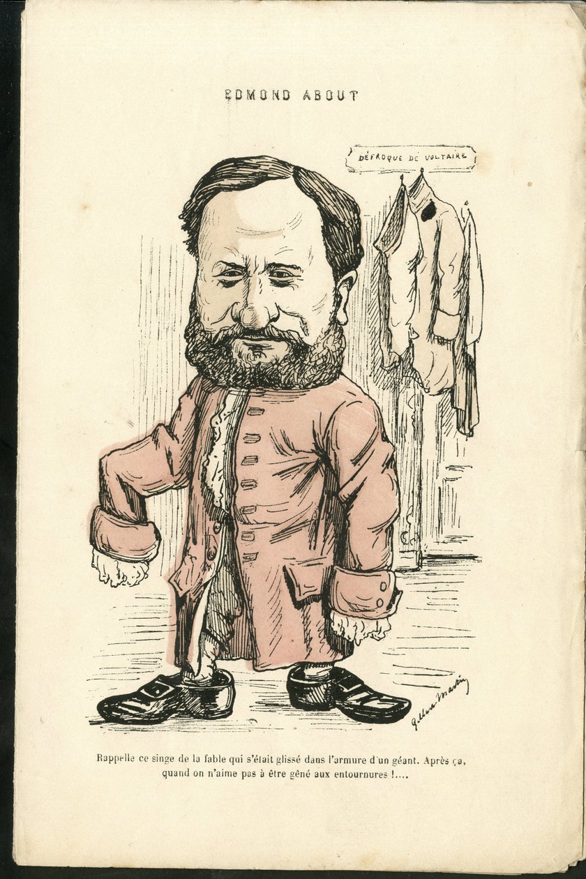 Ilustração de Charles Gilbert-Martin (1839-1905) em "Grimaces contemporaines". de Charles Gilbert Martin