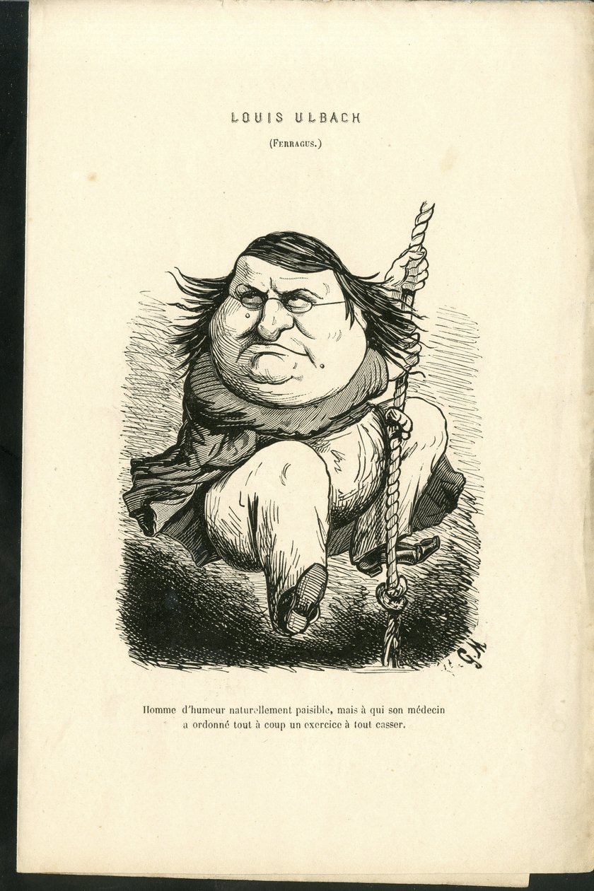 Ilustração de Charles Gilbert-Martin (1839-1905) em "Grimaces Contemporâneos". de Charles Gilbert Martin