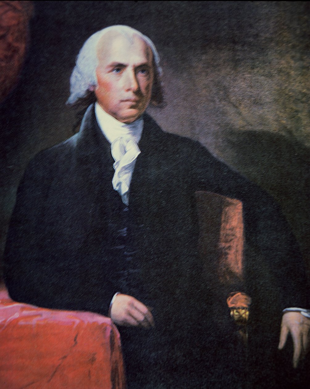 James Madison (1751-1836) (cor litho) de Charles Gilbert Stuart