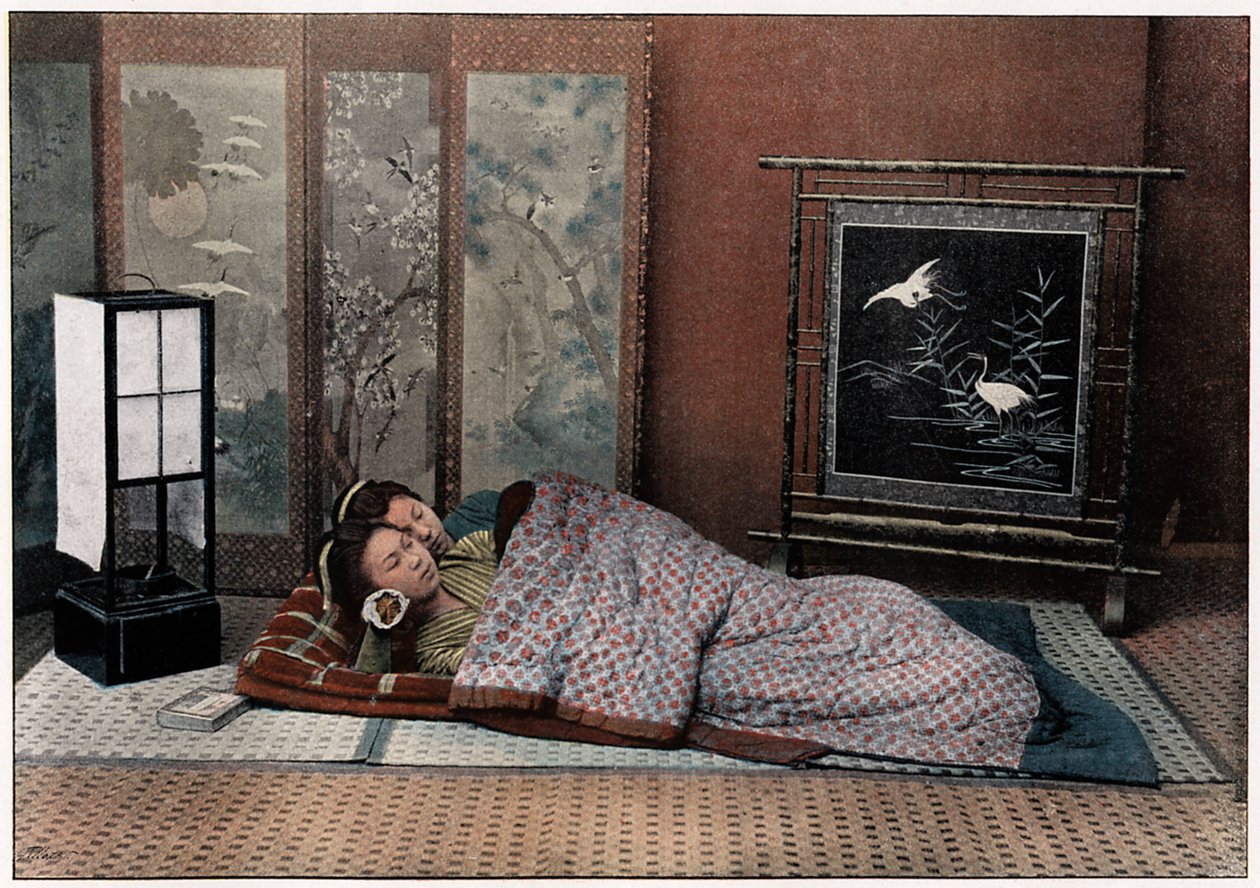 Um quarto no Japão, c1890 de Charles Gillot