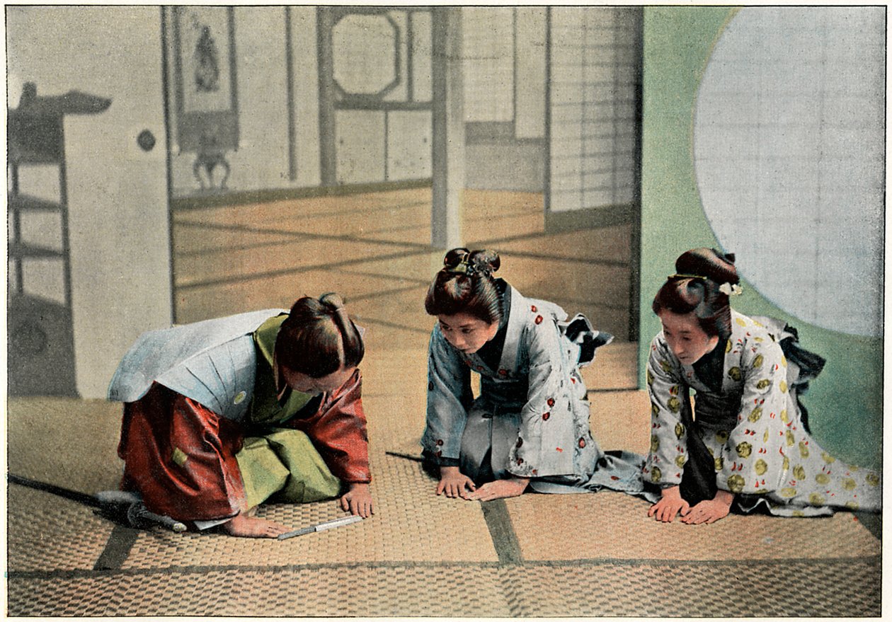 Uma cerimônia no Japão, c1890 de Charles Gillot