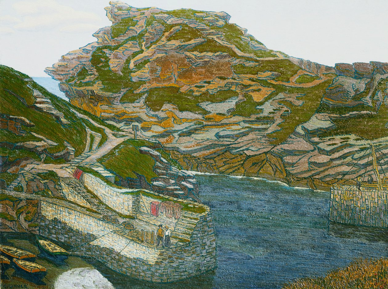 Porto de Boscastle de Charles Ginner