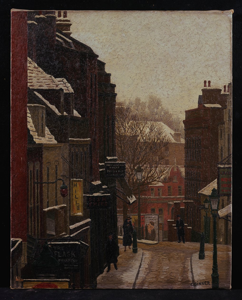 Caminhada sob a neve de Charles Ginner